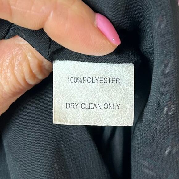 GLAM 1 Shoulder Ruffle Dress Size L Burgundy Abstract Print - Picture 8 of 8